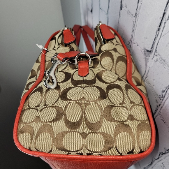 Coach Signature Kathryn Triple Zip Satchel - Picture 4 of 16